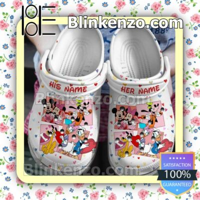 Personalized Disney Cartoon Mickey Minnie Donald Goofy Fan Crocs a