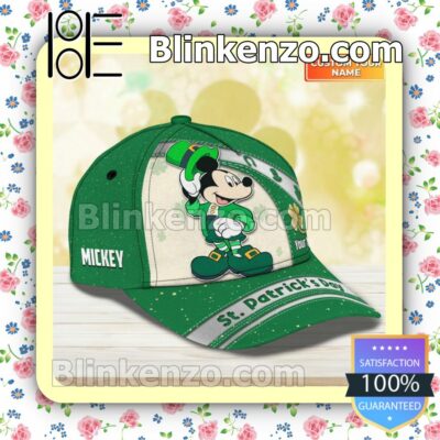 Personalized Disney Mickey Mouse St. Patrick's Day Sport Hat b