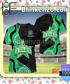 Personalized Melbourne Stars Cricket Team Jacket Polo Shirt