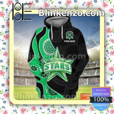 Personalized Melbourne Stars Cricket Team Jacket Polo Shirt a