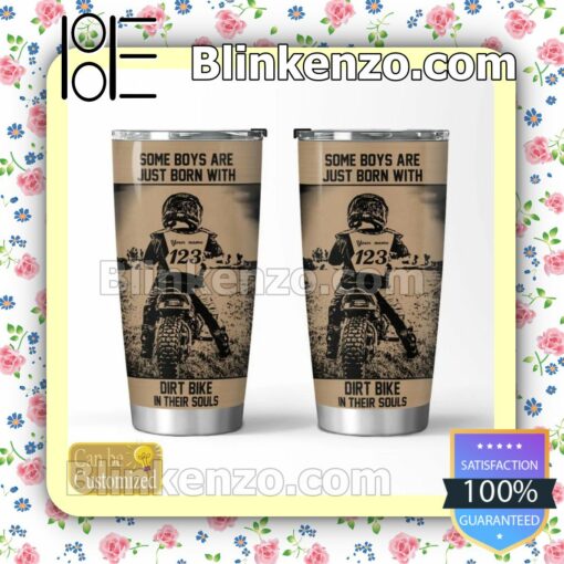 Personalized Some Boys Are Just Born With Dirt Bike In Their Souls Mug Cup
