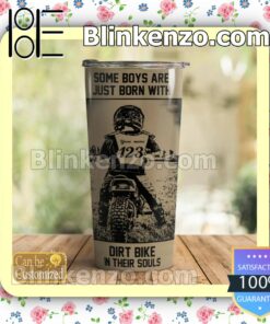 Unisex Personalized Some Boys Are Just Born With Dirt Bike In Their Souls Mug Cup
