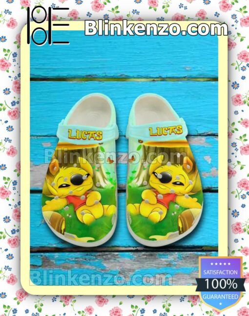 Personalized Stitch As The Pooh Fan Crocs