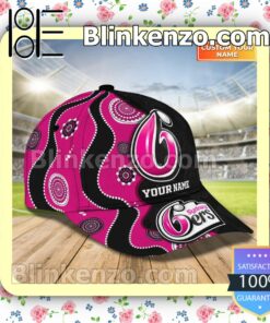 Personalized Sydney Sixers Cricket Team Sport Hat b