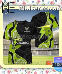 Personalized Sydney Thunder Cricket Team Jacket Polo Shirt