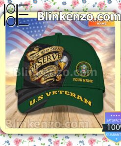Personalized Us Veteran Veteran Those Who Serve Deserve Honor Respect Thanks Sport Hat