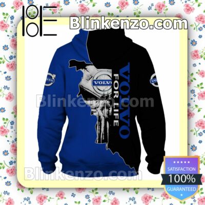 Personalized Volvo For Life Skull Pullover Hoodie Jacket a