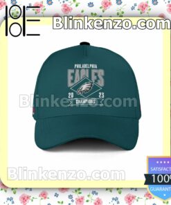 Philadelphia Eagles 2023 Super Bowl Champions Logo Adjustable Hat