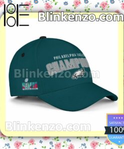 Philadelphia Eagles Champions With Logo Super Bowl Adjustable Hat a