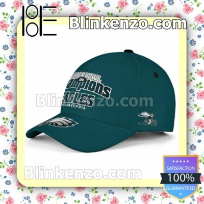 Philadelphia Eagles Super Bowl LVII Champions Adjustable Hat b
