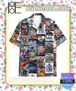 Playstation 2 Poster Men Casual Shirt