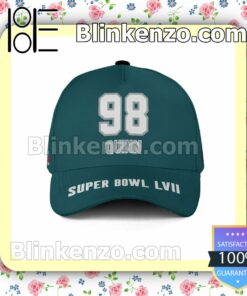 Robert Quinn 98 Philadelphia Eagles 2023 Super Bowl Adjustable Hat