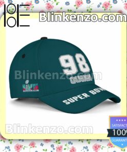 Robert Quinn 98 Philadelphia Eagles 2023 Super Bowl Adjustable Hat a