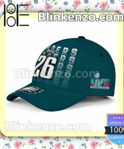 Sanders 26 Super Bowl Champion Philadelphia Eagles Adjustable Hat b