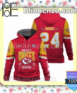 Skyy Moore 24 Kansas City Chiefs Pullover Hoodie Jacket