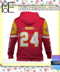 Skyy Moore 24 Kansas City Chiefs Pullover Hoodie Jacket b