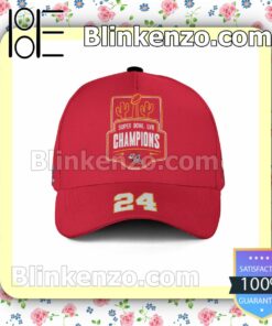 Skyy Moore 24 Super Bowl LVII 2023 Champions NFL Kansas City Chiefs Adjustable Hat