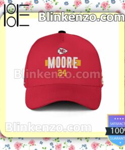 Skyy Moore Number 24 Super Bowl LVII Kansas City Chiefs Adjustable Hat