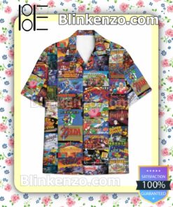 Snes Games Of All Time Men Casual Shirt