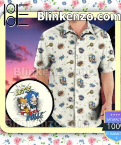 Sonic The Hedgehog Hawaii Short Sleeve Shirt