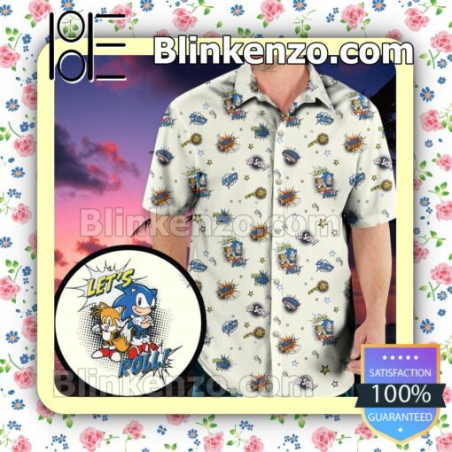 Sonic The Hedgehog Hawaii Short Sleeve Shirt