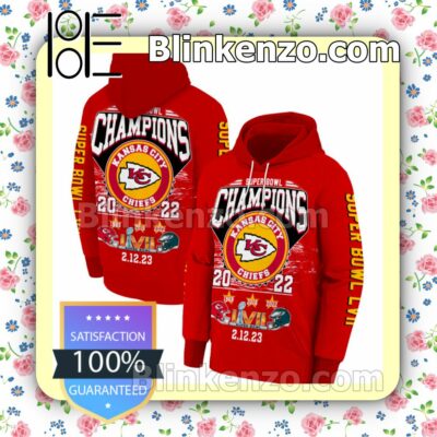 Super Bowl Champions Kansas City Chiefs 2022-2023 Pullover Hoodie Jacket