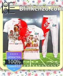 Super Bowl Champions Kansas City Chiefs Red White Splash T-shirt, Pullover Jacket, Joggers
