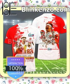 Super Bowl Champions Kansas City Chiefs Red White Splash T-shirt, Pullover Jacket, Joggers b