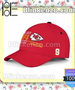 Super Bowl LVII Champions Number 9 Kansas City Chiefs Adjustable Hat
