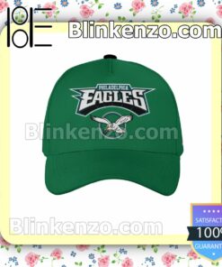 Super Bowl LVII Philadelphia Eagles Green Logo Adjustable Hat