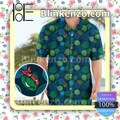 Teenage Mutant Ninja Turtles Pizza Hawaii Short Sleeve Shirt