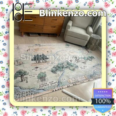The Hundred Acre Wood Map Rug Mats