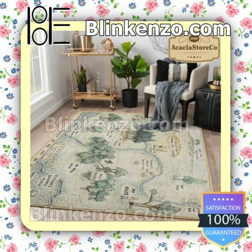 eBay The Hundred Acre Wood Map Rug Mats