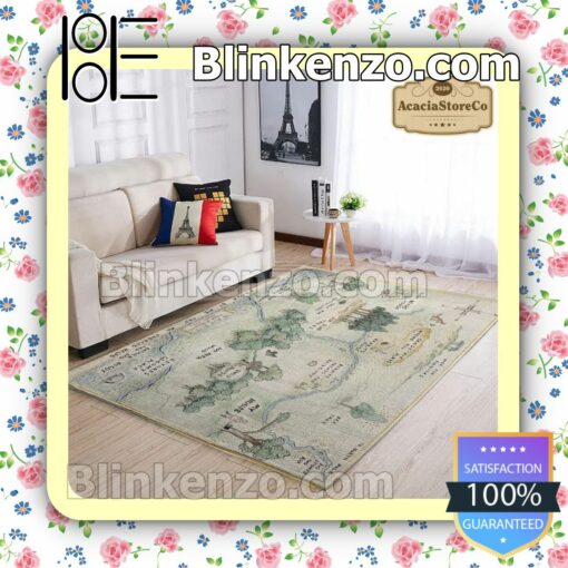 Wonderful The Hundred Acre Wood Map Rug Mats