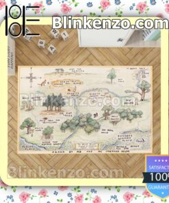Review The Hundred Acre Wood Map Rug Mats