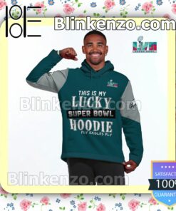 This Is My Lucky Hoodie Fly Eagles Fly Philadelphia Eagles Pullover Hoodie Jacket a