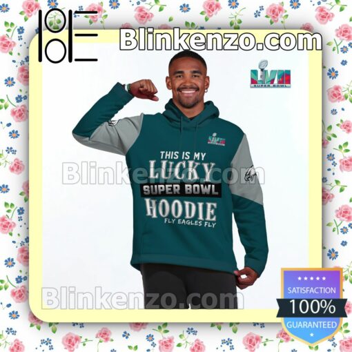 This Is My Lucky Hoodie Fly Eagles Fly Philadelphia Eagles Pullover Hoodie Jacket a