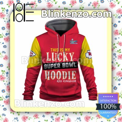 This Is My Lucky Hoodie Red Kingdom Kansas City Chiefs Pullover Hoodie Jacket a