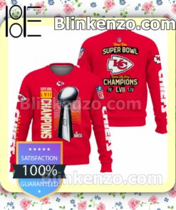 Three-time Super Bowl Kansas City Chiefs Champions T-shirt, Pullover Jacket, Joggers c