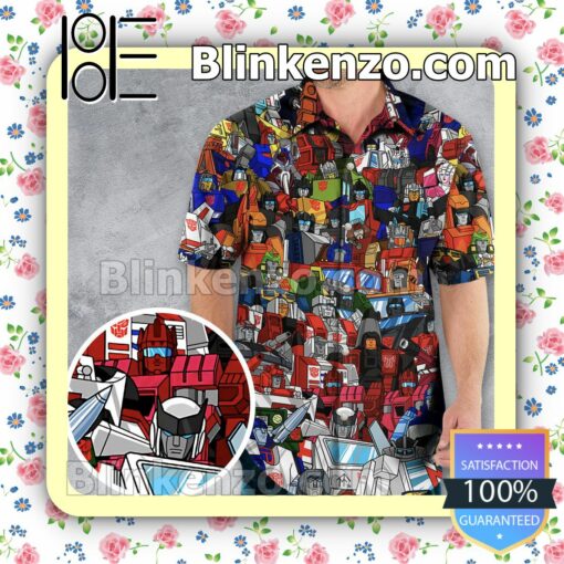 Transformers Characters Hawaii Short Sleeve Shirt