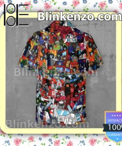 Transformers Characters Hawaii Short Sleeve Shirt b