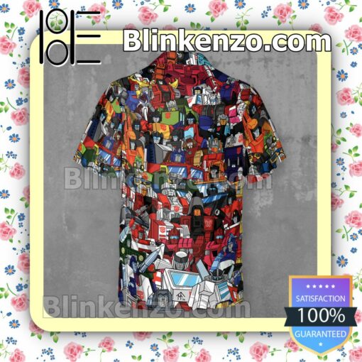 Transformers Characters Hawaii Short Sleeve Shirt b