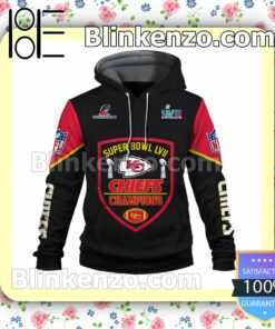 Travis Kelce 87 2023 Super Bowl Champions Kansas City Chiefs Pullover Hoodie Jacket a