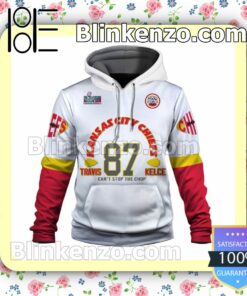 Travis Kelce Job's Not Finished Kansas City Chiefs Pullover Hoodie Jacket a