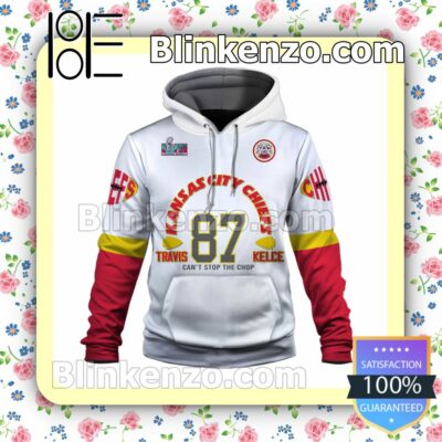 Travis Kelce Job's Not Finished Kansas City Chiefs Pullover Hoodie Jacket a