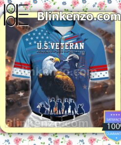U.s.veteran Remember Honor Respect Blue Polo Shirt