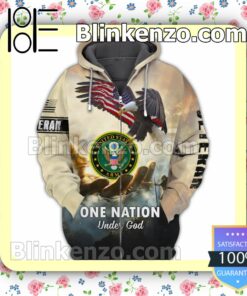 Amazon United States Army Veteran One Nation Under God Jacket Polo Shirt