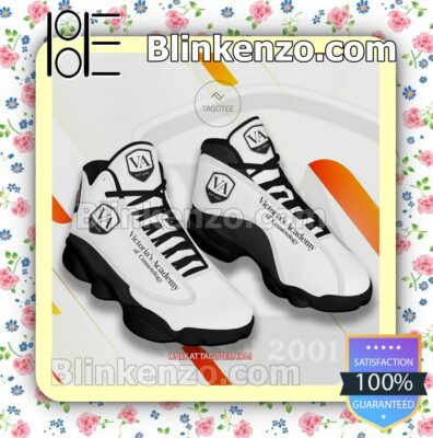 Victoria's Academy of Cosmetology Logo Nike Running Sneakers a