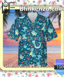 Water Pokemon Hawaii Short Sleeve Shirt a
