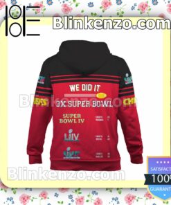 We Did It 3X Super Bowl Champions Kansas City Chiefs Pullover Hoodie Jacket b